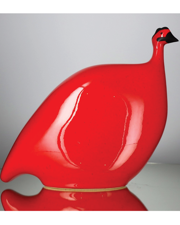 African Guinea Hen - Bright Cherry