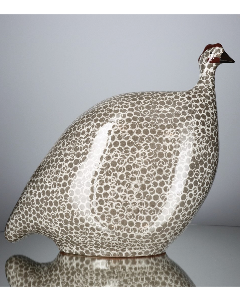 African Guinea Hen - Grey White