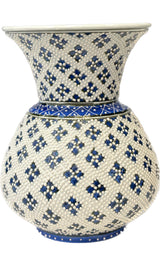 Medium Decorative Vase - Ebony + Blue