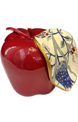 HANDCRAFTED CERAMIC APPLE - Multicolor and Patterned
