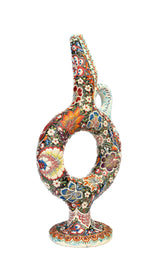 Crimson Bloom Artistry - Decorative Piece