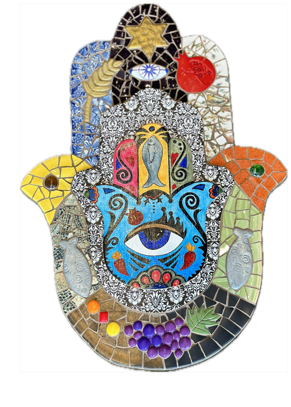 Mosaic Handmade Hamsa (XL)