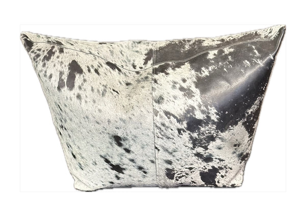 Leather Cowhide Pouf