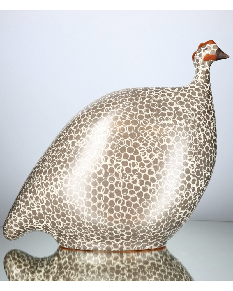African Guinea Hen - Ivory Taupe