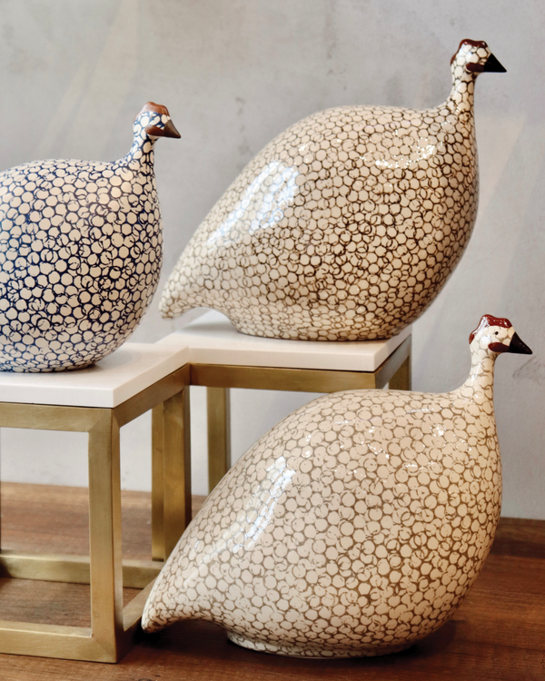 African Guinea Hen - Light Sky