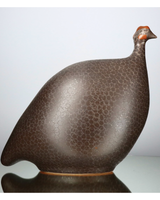 African Guinea Hen - Matte Chocolate