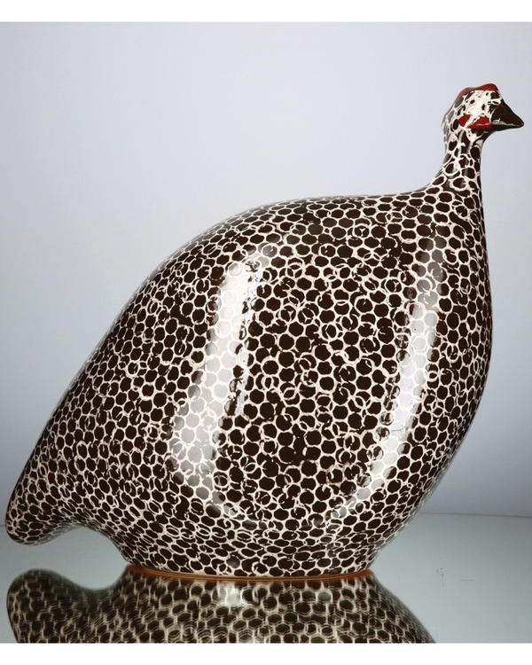 African Guinea Hen - Mocha Cream