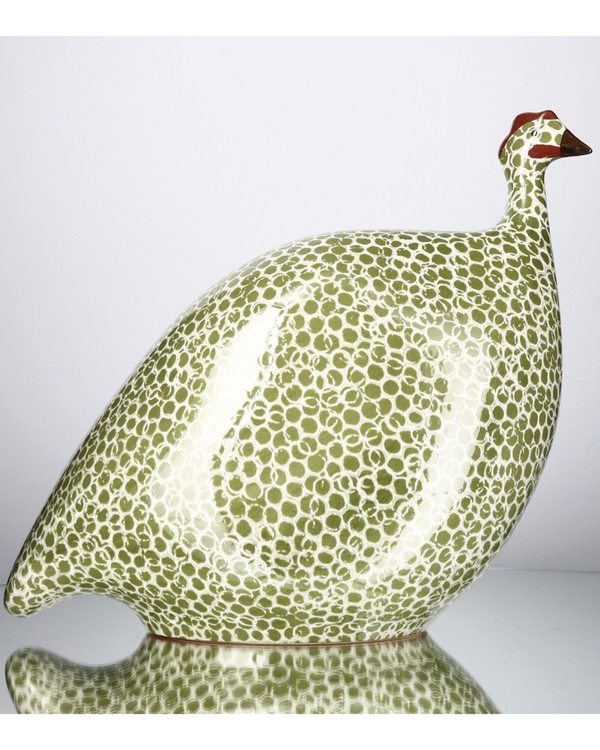 African Guinea Hen - Moss Green