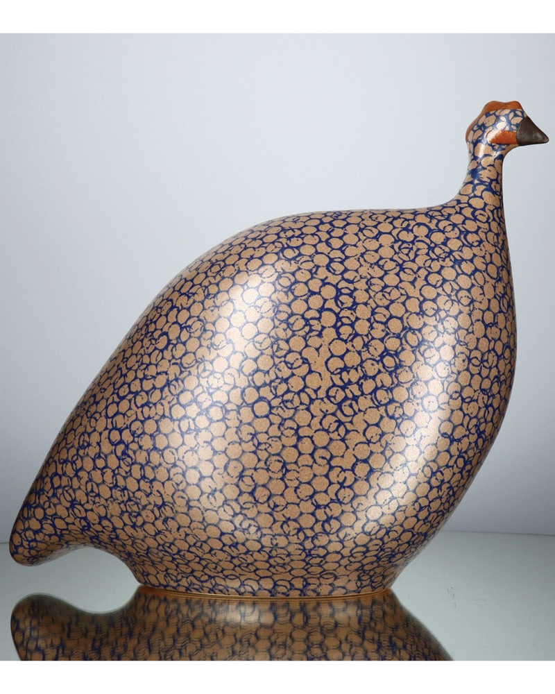 African Guinea Hen - Navy Earth