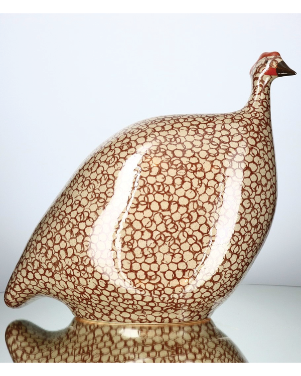 African Guinea Hen - Rust Cream
