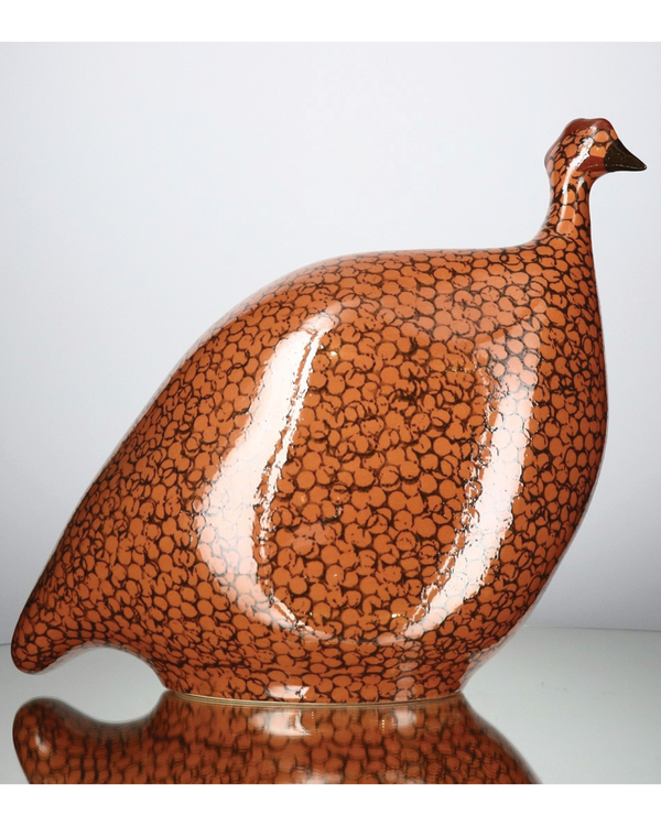 African Guinea Hen - Rust Maroon