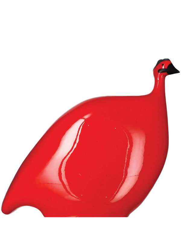 African Guinea Hen - Bright Cherry