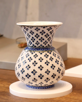 Medium Decorative Vase - Ebony + Blue