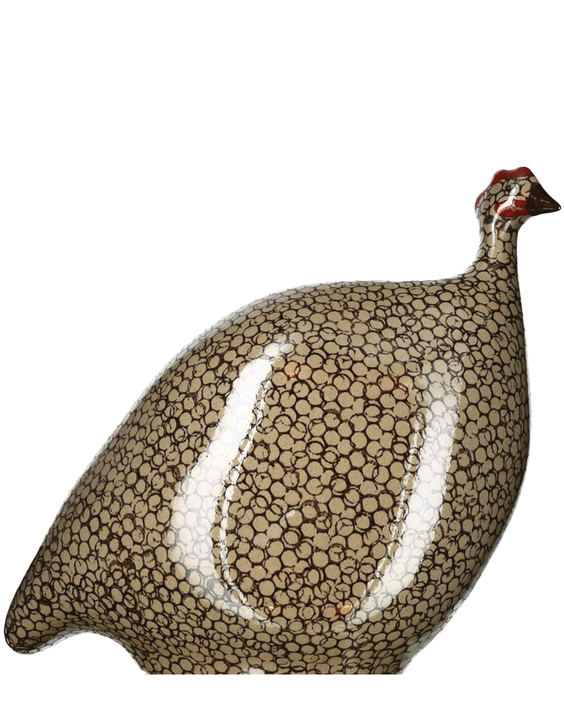 African Guinea Hen - Light Latte Brown