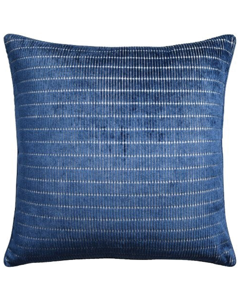 Tally Stripe Throw Pillow (Indigo)