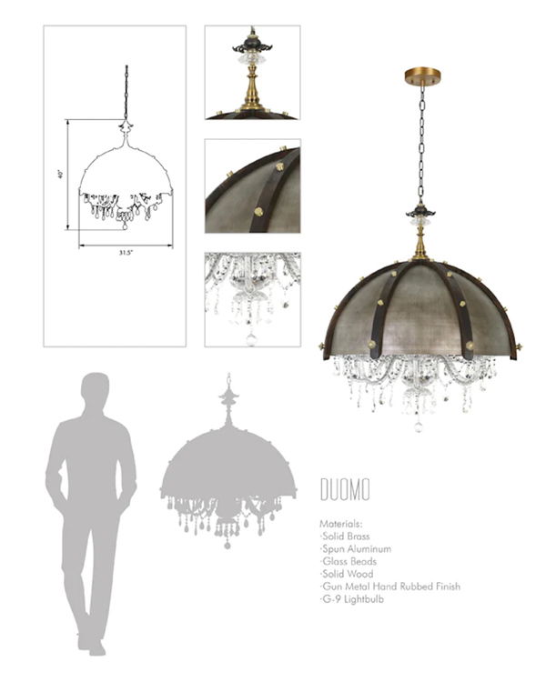 Duomo Outdoor Chandelier