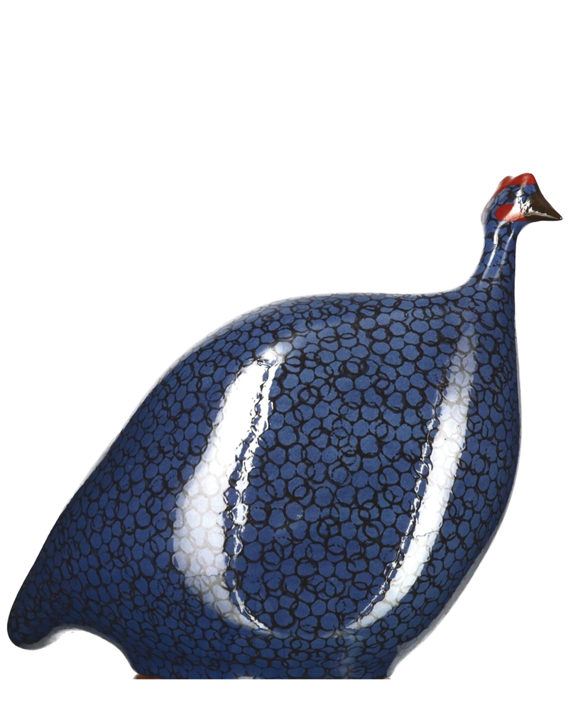 African Guinea Hen - Muted Navy-Black