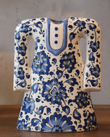 Long-Sleeve Ceramic Kaftan - Santorini Floral