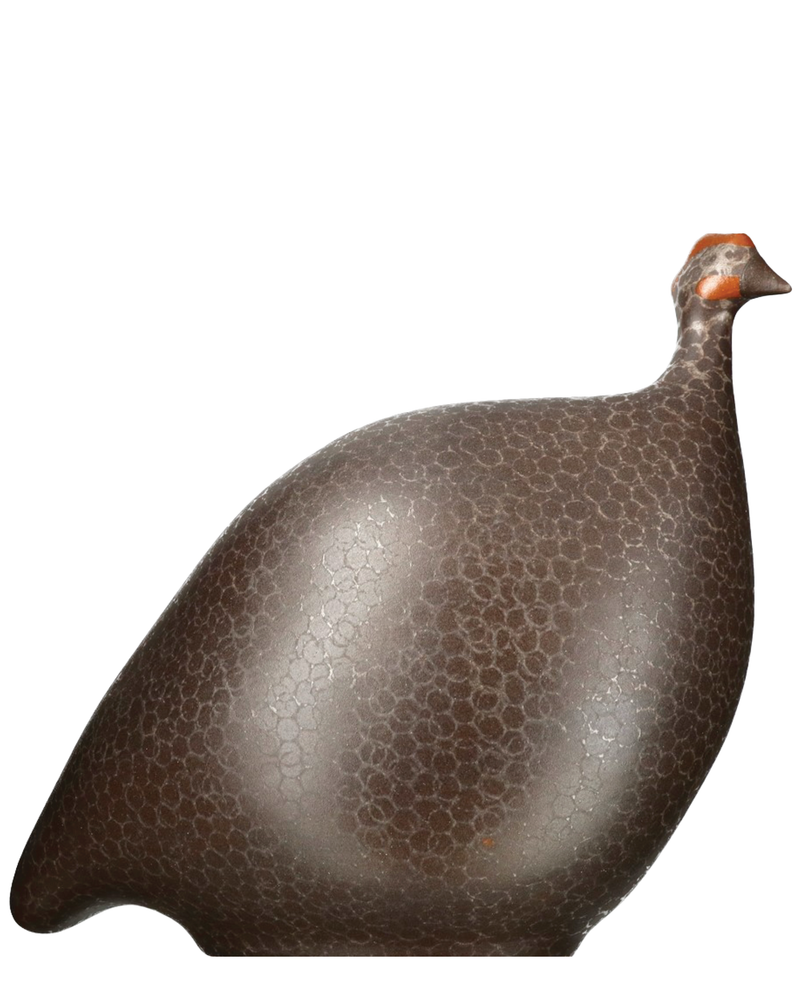 African Guinea Hen - Matte Chocolate