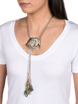 Wrap Through Silver Necklace