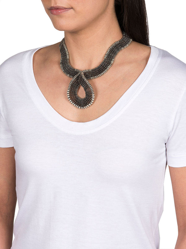 Metal Beaded Necklace