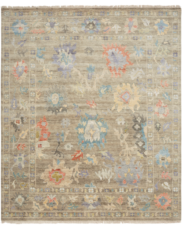 Adana Weathered Walnut/Multi Transitional Rug