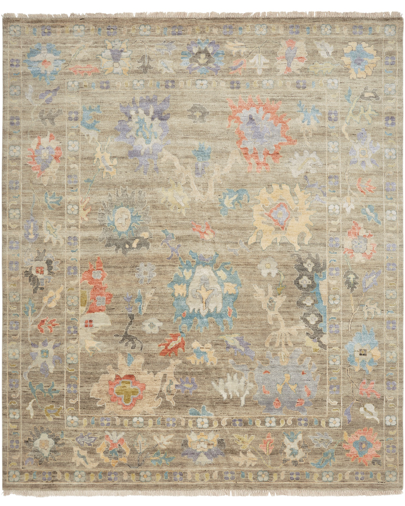 Adana Weathered Walnut/Multi Transitional Rug