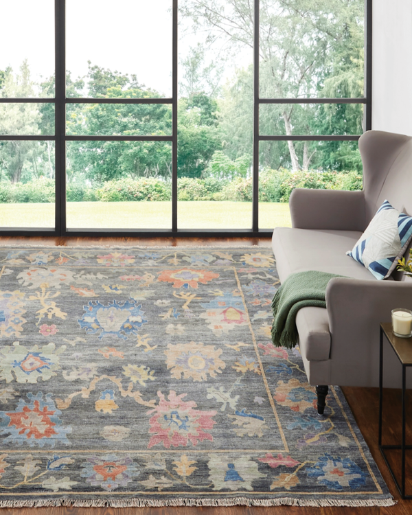 Adana Smoke/Multi Transitional Rug