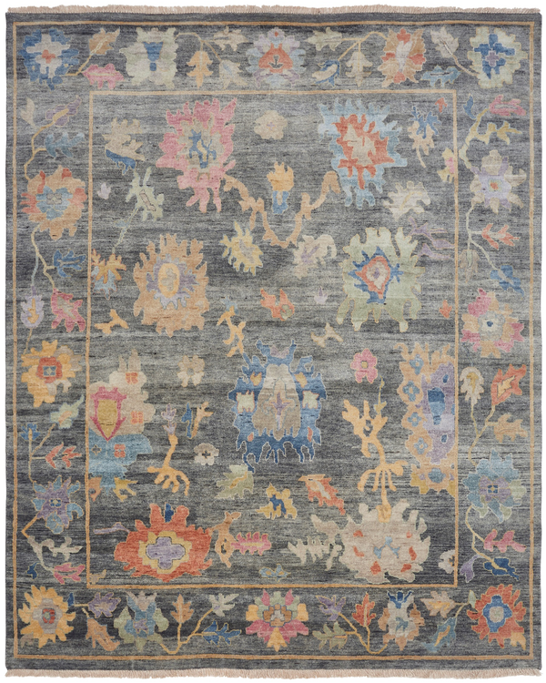 Adana Smoke/Multi Transitional Rug