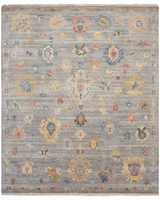 Adana Pearl Grey/Multi Transitional Rug