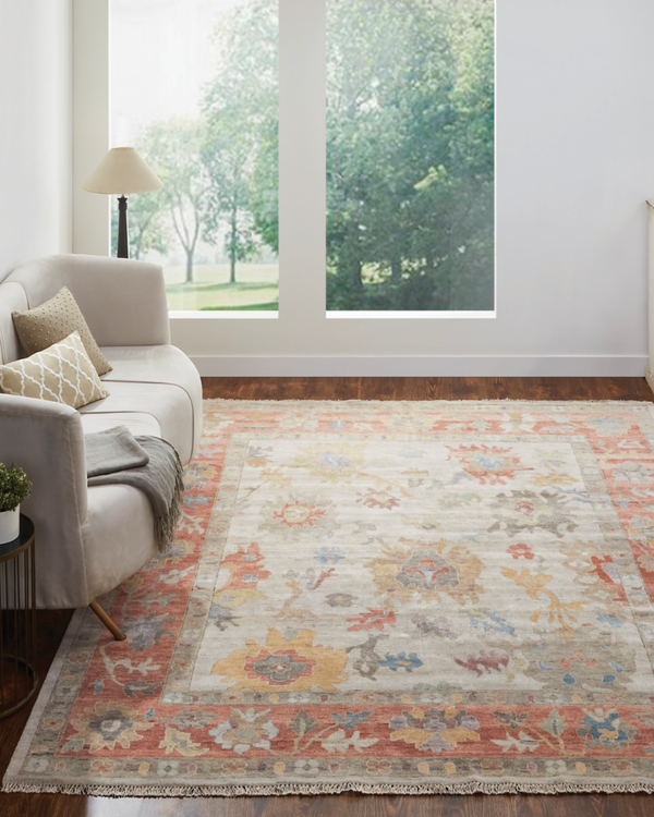 Adana Parchment/Spice Transitional Rug