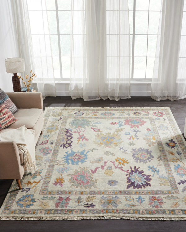 Adana Winter-White/Pastels Transitional Rug