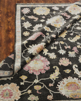Adana Black/Rose Transitional Rug
