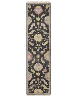 Adana Black/Rose Transitional Rug