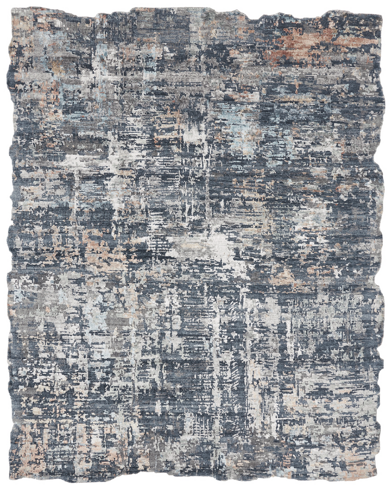 Atelier Blue Tones Modern Rug