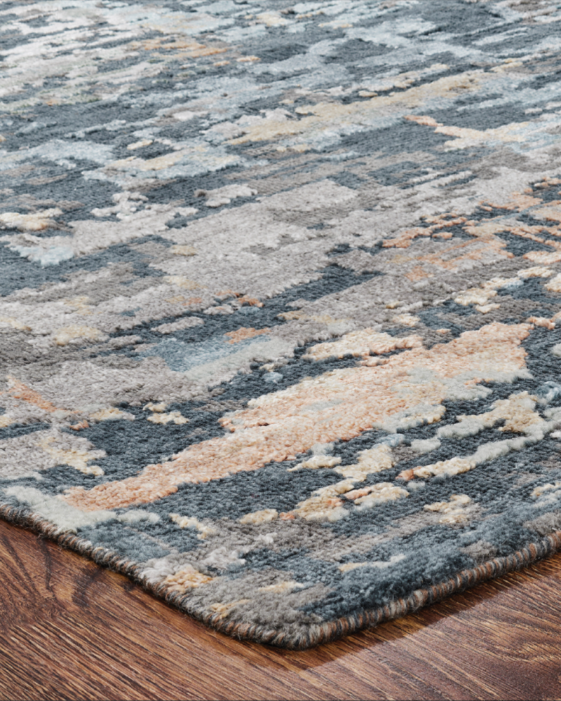 Atelier Blue Tones Modern Rug