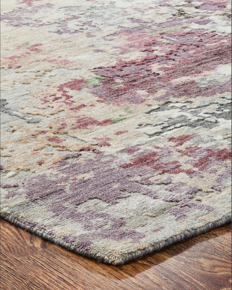 Atelier Blues/Pinks/Plum Modern Rug