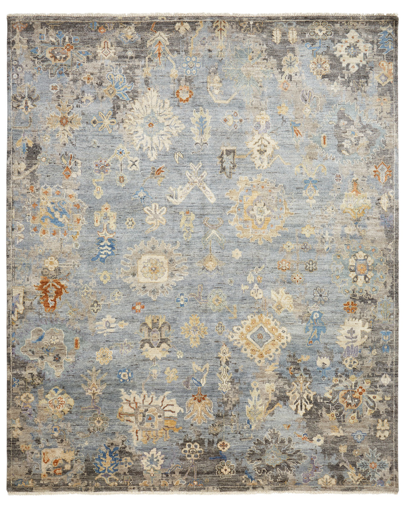 Ankara Blue Ice Transitional Rug