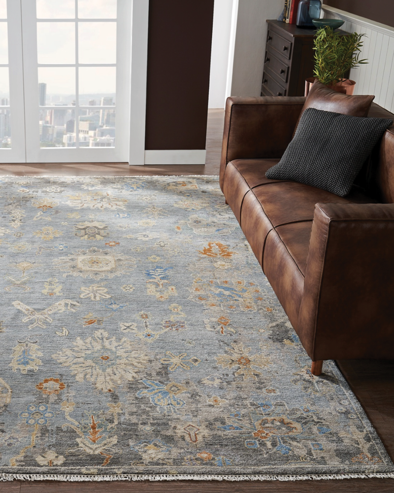 Ankara Blue Ice Transitional Rug