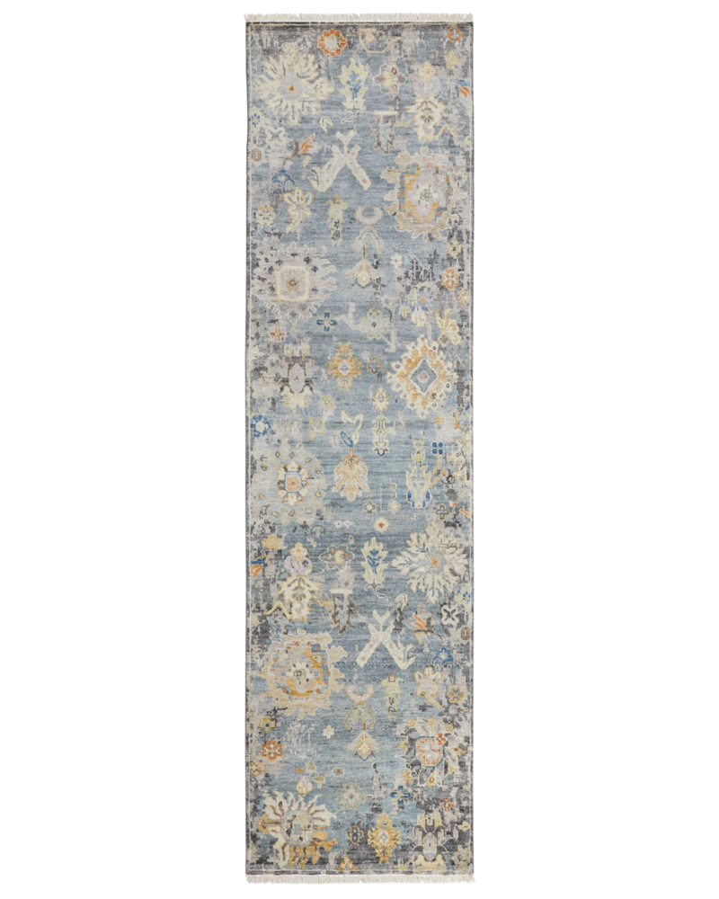 Ankara Blue Ice Transitional Rug