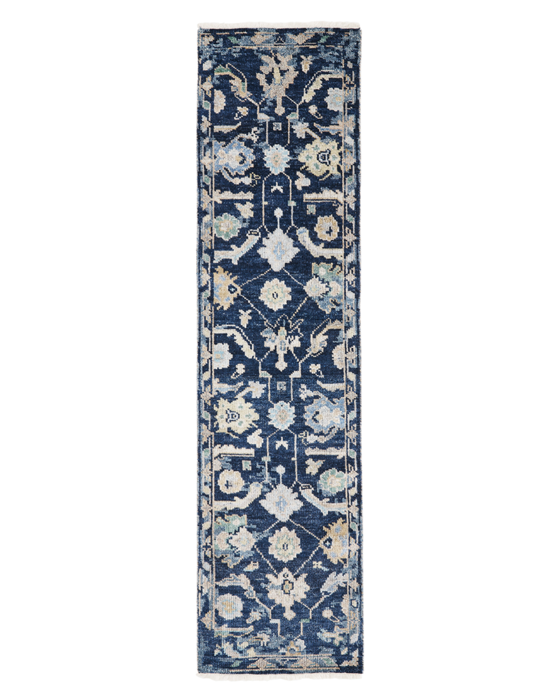 Ambrose Navy Denim Transitional Rug