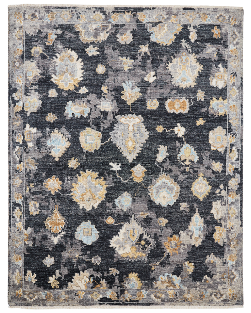 Ambrose Almost Black Transitional Rug