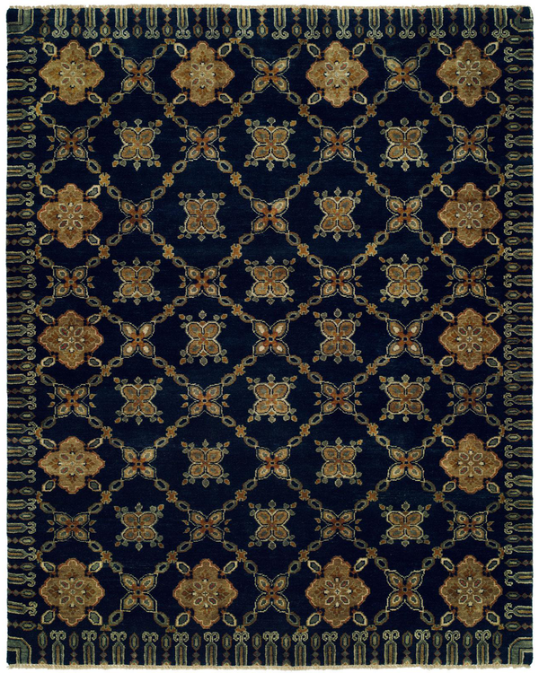 Artisan Midnight Blue Transitional Rug