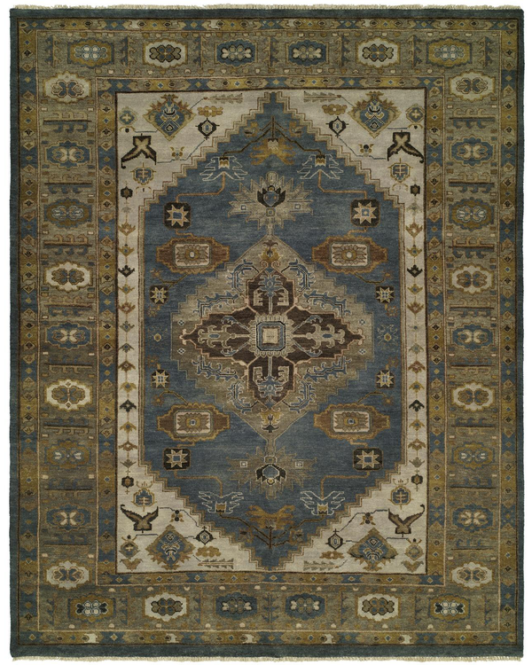 Artisan Slate Blue Transitional Rug