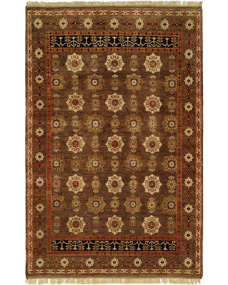 Bergama Medium Brown Traditional Rug
