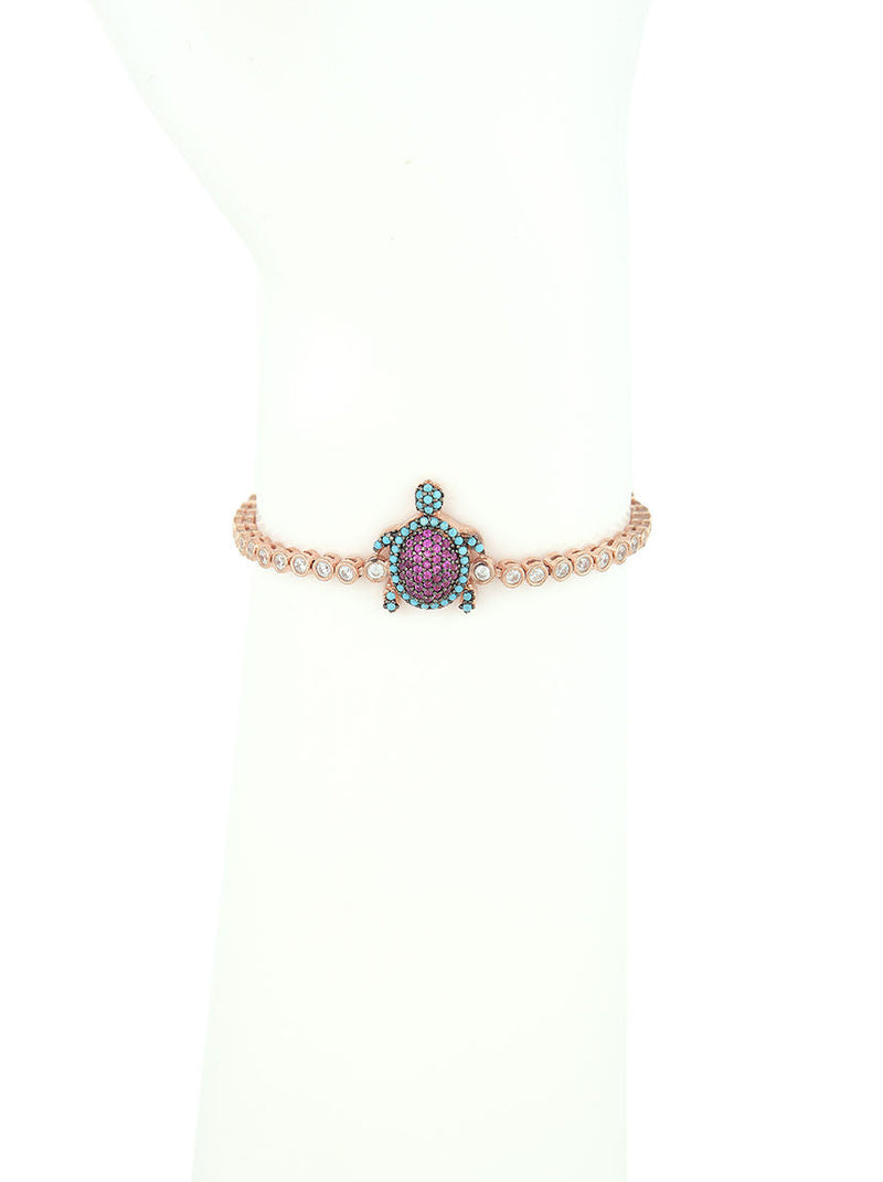 Adjustable Bracelet, Turtle Charm