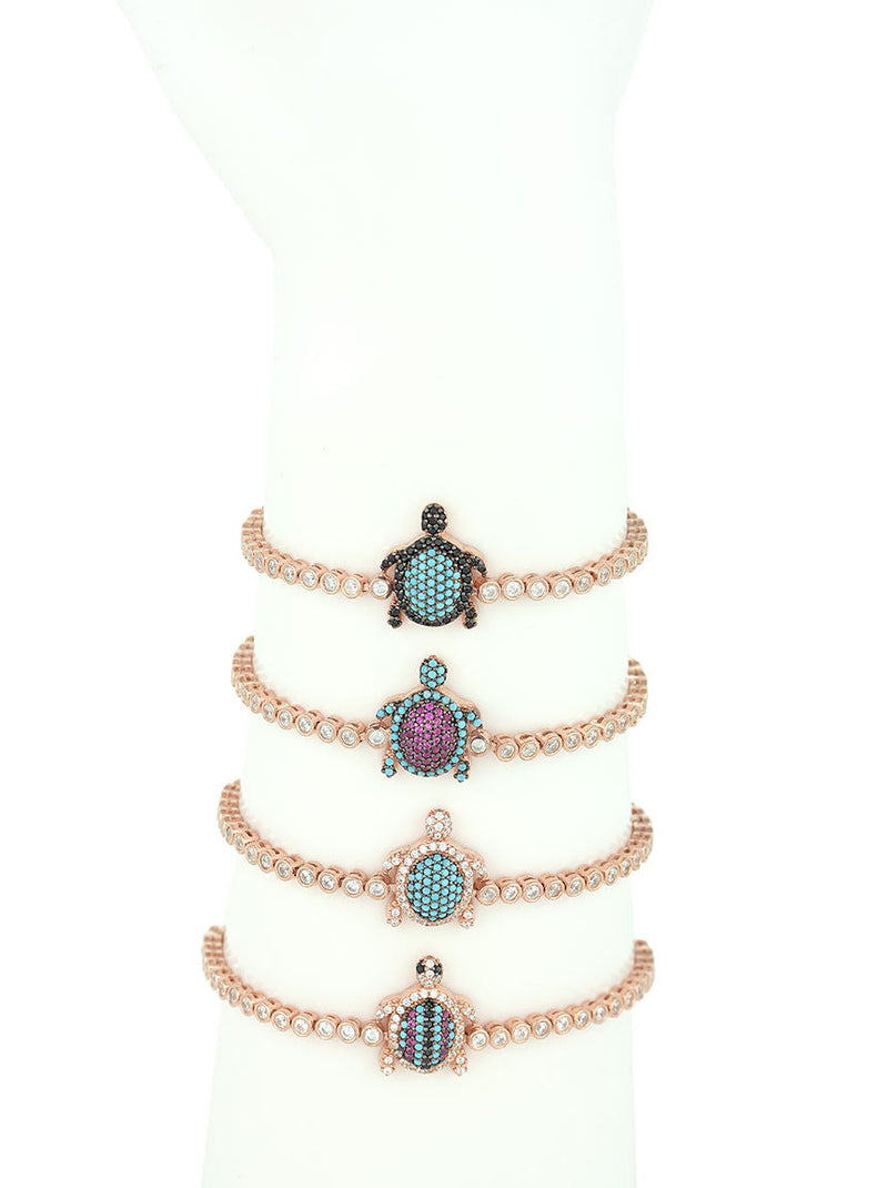Adjustable Bracelet, Turtle Charm