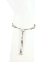 Adjustable Silver Bracelet, Evil Eye Charm