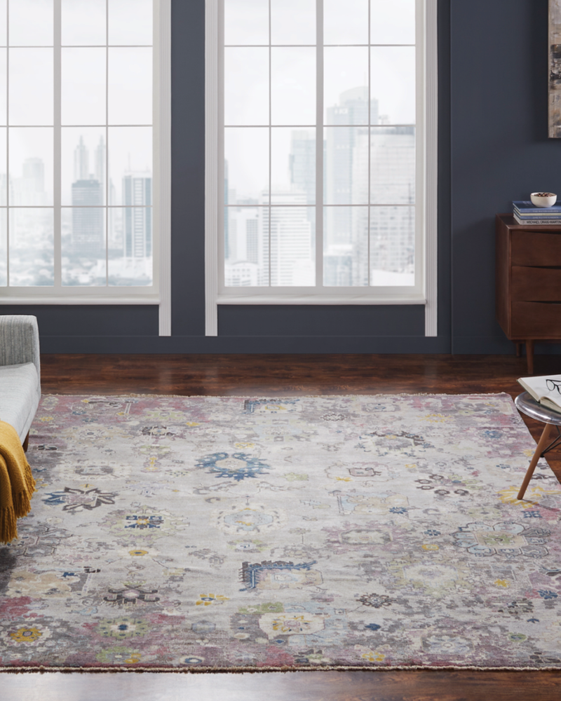 Capri Grey Blue Tones Transitional Rug