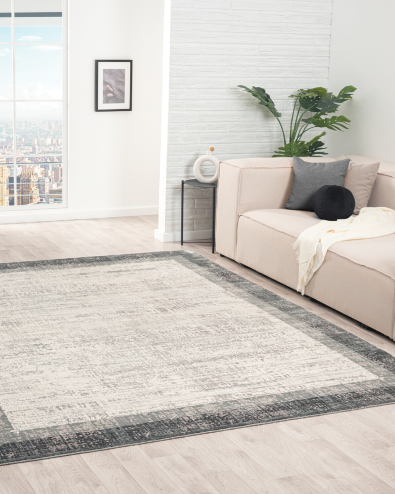 Celeste Tonal Greys / White Modern Rug